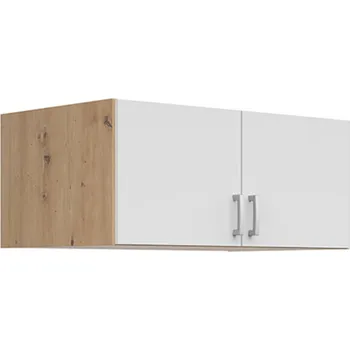 Šatní skříň Nástavba na šatní skříň Brando - Black Red White - BRW Dub Artisan / Bílá 91x39 cm