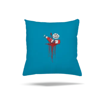 Polštář Bastard Je to kečup polštář Blue Turquoise