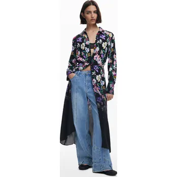 Dámské šaty Dámské zimní šaty DESIGUAL 25WWVW11 9019 VEST CAMISERO ACRILICA Velikost: XL