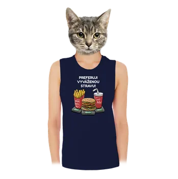 Bastard Vyvážená strava dámské tílko volné Navy