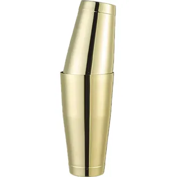 Shaker Boston Shaker, zlatý, objem: 0,80 litru, výška: 190 mm, průměr: 100 mm