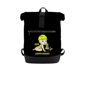 Městský batoh Bastard Jsem stavbyvedoucí batoh Black