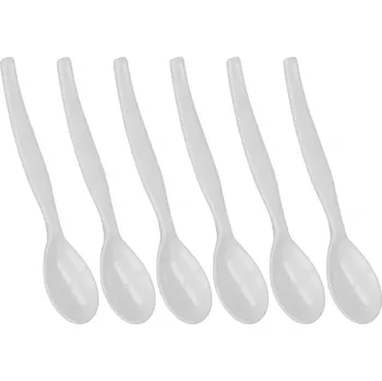 Příbor Plastová lžička Gastro, bílá, 6 ks