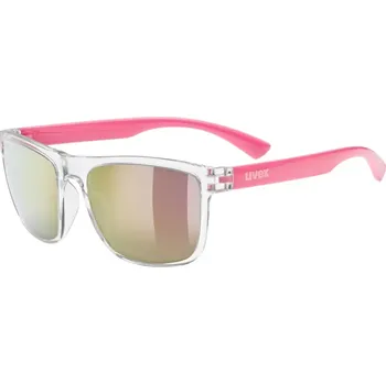 Sluneční brýle UVEX - dětské brýle Rookie Clear/Pink/Mirror Pink
