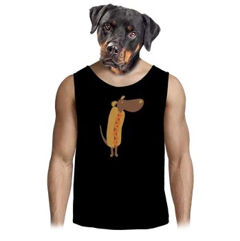 Pánské tílko Bastard Hot dog pánské tílko Black