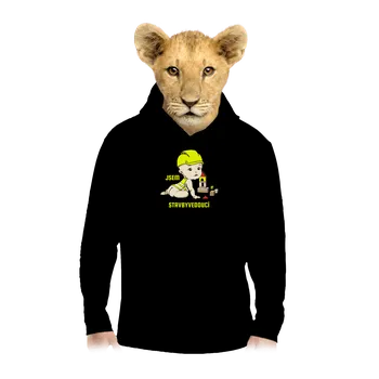 Chlapecká mikina Bastard Jsem stavbyvedoucí dětská mikina klokanka Black