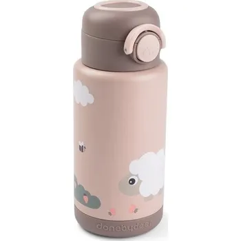 Termoska DONE BY DEER Dětská termoska Tiny Farm růžová