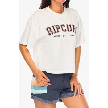 Dámské tričko Dámské tričko s potiskem Rip Curl RSS Crop Tee - bone