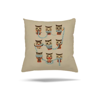 Polštář Bastard Sovičky polštář Beige