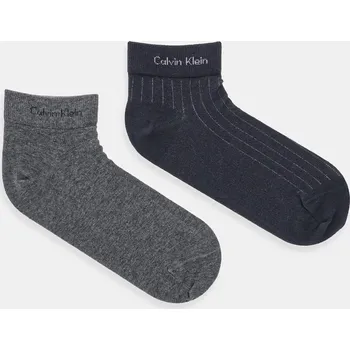 Pánské ponožky Ponožky Calvin Klein 2-pack šedá barva, 701235972 90X, vel. ONE SIZE