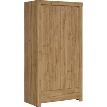 Šatní skříň Prostorná dvoudveřová skříň do ložnice Holten - Black Red White - BRW Dub waterford 106x203.5 cm