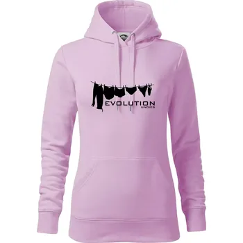 Dámská mikina Evoluce spodního prádla - Mikina dámská Cape s kapucí - S ( Orchid )
