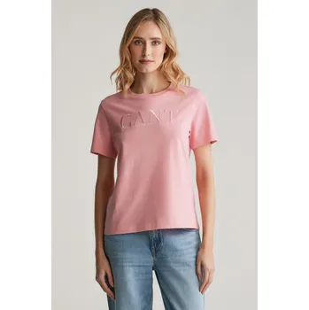 Dámské tričko TRIČKO GANT REG TONAL GRAPHIC SS T-SHIRT GERANIUM PINK