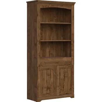 regál Regál Patras - Black Red White - BRW Dub april 93x201 cm