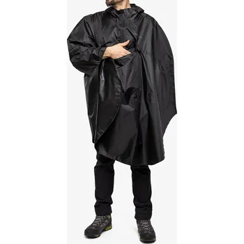 Pláštěnka Turistická pláštěnka Trekmates Rove Poncho - black