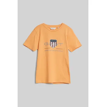 Dívčí tričko TRIČKO GANT ARCHIVE SHIELD SS T-SHIRT CORAL APRICOT