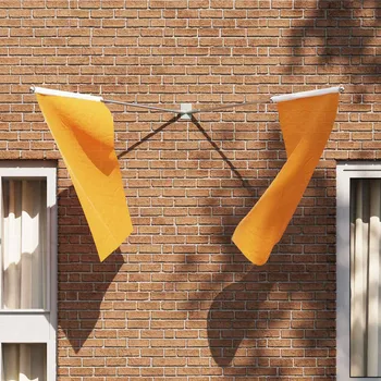 Příborník do zásuvky Držák na vlajku Stříbrná 10.5 x 7.5 x 0.2 cm Ocel