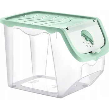 Dóza na potraviny Nádoba na zeleninu a ovoce s víkem, mátová, 12 l