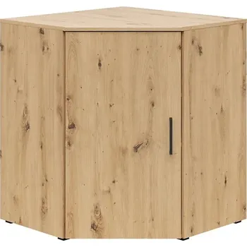 regál Rohový regál MultiDo - Black Red White - BRW Dub Artisan 71,5x83 cm