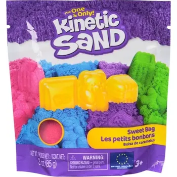 kinetický písek Kinetic Sand cukrovinky – neonový kinetický písek s formičkou