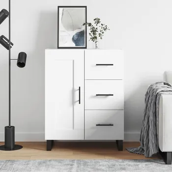 Příborník do zásuvky vidaXL Příborník 69,5 x 34 x 90 cm kompozitní dřevo [830288] Barva: Bílá