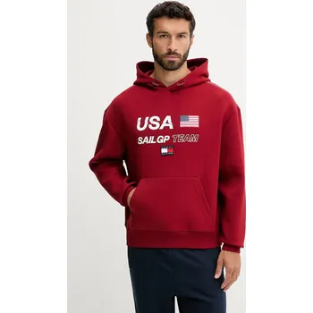 Dámská mikina Mikina Tommy Hilfiger x SAIL GP MW0MW41416 červená 33X, vel. S