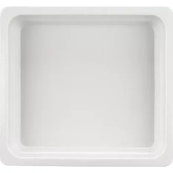 Dóza na potraviny GN gastro nádoba 2/3 , 354 x 325 mm, v = 65 mm, bílá, porcelán, SCHÖNWALD