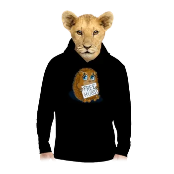 Chlapecká mikina Bastard Objetí zdarma dětská mikina klokanka Black