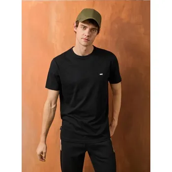 Pánské tričko Sinsay - Tričko s&nbsp;ozdobnou výšivkou - černá - 587EY-99X - 587EY-99X-XL