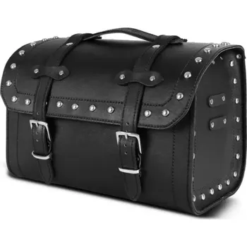 Zavazadlo na motocykl Kožený kufr na motorku TXR VR4D (šířka 40 cm), chopper, cruiser