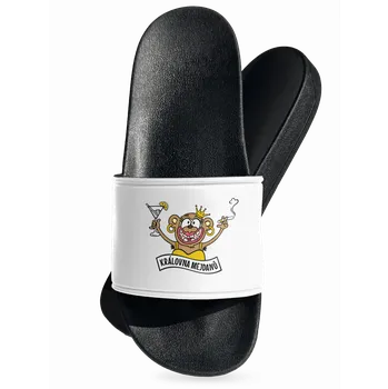 Pánské pantofle Bastard Královna mejdanů pantofle White