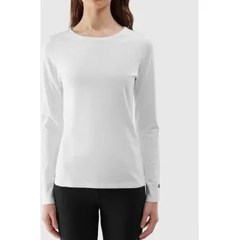 Dámské tričko 4F Dámské Bavlněné Tričko s Dlouhým Rukávem Bílé, XXL i476_6409378