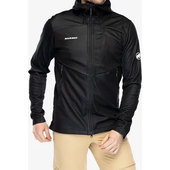 Chlapecká bunda Softshellová bunda Mammut Ultimate VII SO Hooded Jacket - black