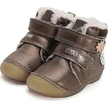 Dívčí zimní obuv D.D.STEP dívčí zimní obuv W015-42562A chocolate 23
