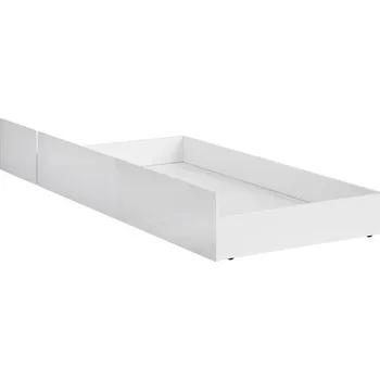 Obývací stěna Zásuvka do postele 120 Holten - Black Red White - BRW Bílá / Bílý Lesk x cm