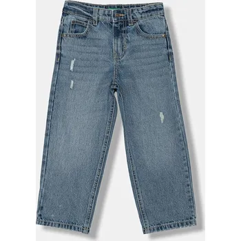 Chlapecké kalhoty Dětské rifle United Colors of Benetton 4AW7GE02R.P.seasonal modrá 95X, vel. 104