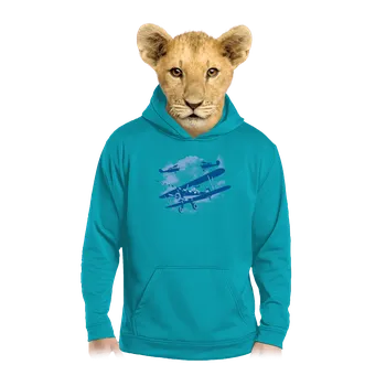 Chlapecká mikina Bastard Rytíři nebes dětská mikina klokanka Hawaiian Blue