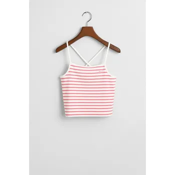 TRIČKO GANT STRIPED TANK TOP BLUSH PINK