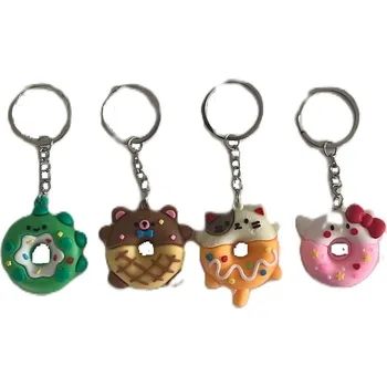 Přívěsek na klíče Donut, mix 4 barev