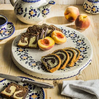 Kulatá forma na dort Manufaktura Bolesławiec 32 cm - dec. 00RU