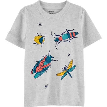CARTERS CARTER'S Triko krátký rukáv Grey Bug kluk 12m
