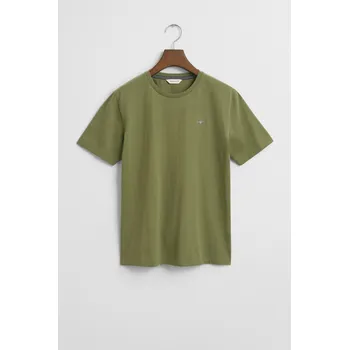 Dívčí tričko TRIČKO GANT SHIELD SS T-SHIRT WASHED OLIVE
