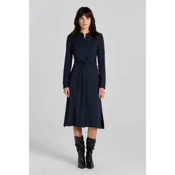 Dámské šaty ŠATY GANT SLIM JERSEY SHIRT DRESS EVENING BLUE