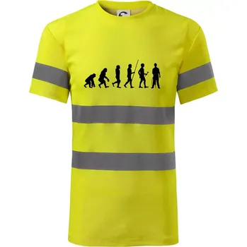 Pánské oblečení Evoluce zedník zbiječka - Triko reflexní - HV PROTECT - XL ( Neonově žlutá )