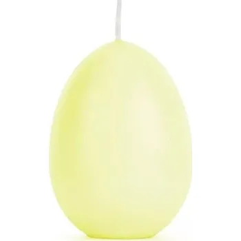 Svíčka PartyDeco Svíčka velikonoční Vejce světle žlutá, 10 cm