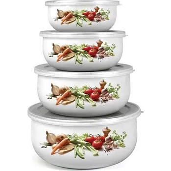 Banquet Sada smaltovaných misek BELLY VEGETABLES