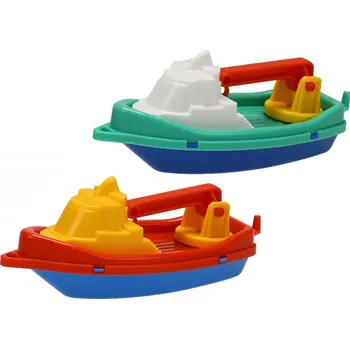 Houpací síť Mikro trading Loďka s jeřábem - 14 cm