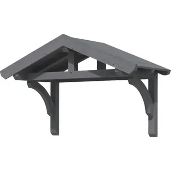 Stříška nad vchodové dveře Vchodová stříška Skanholz Stettin 180x80 cm šedá