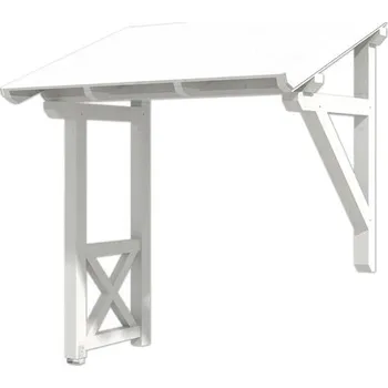 Stříška nad vchodové dveře Vchodová stříška Skanholz Paderborn 3, 242x156 cm bílá