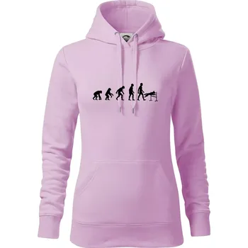 Dámská mikina Evoluce agility muž - Mikina dámská Cape s kapucí - XS ( Orchid )